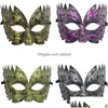 Masques de fête Mardi Gras Mascarade Halloween Carnaval Bal Prince Vénitien Demi-Masque Rétro Drop Livraison Maison Jardin Fournitures de Fête Dhrtl