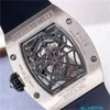 RichardMill RM19-01 Montres pour hommes Natalie Portman Spider Tourbillon Platine Noir Pierre précieuse Mode Loisirs Sports Machines Montre FUN