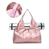 Yoga Mat Bag Pearlescent Fitness Gym Bags Sac De Sport For Women Men Glitter sack Training Gym Mummy Sports Tas Silver Sporttas 240108