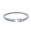 UMCHO Women's 925 Sterling Silver Tennis Bracelet 2MM Birthstone Romantic Wedding Jewelry Can Be Customized Wedding Party Gift 240106