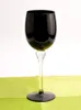ワイングラスブラッククリスタルグラストールインクスタイルレッドホームエルデコレーション