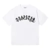 Designermode Kleidung Tsihrts Hemden Trapstar Barbed Wire Arch T-Shirt Dunkler Druck Herren Damen Lose Marke Kurzarm T-Shirt Rock Cott