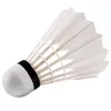 12PCS/Pack Plastic Shuttle Cork Badminton Shuttlecock Badminton Birdies Bedminton Goose Feather Ball Train Badminton Accessories 240108