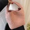 designer Woven small tote bag fashionable womens mens handbag 2024 new large capacity trendy vegetable basket bags CSD2401084-12