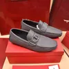 Scarpe di lusso firmate Scarpe da uomo Mocassino in pelle rossa Slip On Nuove scarpe eleganti da uomo Giordano Gancini nere marroni con scatola originale