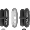 Voor Airpods Max Bluetooth-oordopjes Hoofdtelefoonaccessoires Transparant TPU Solid Silicone Waterdichte headset beschermhoes AirPod Maxs-hoofdtelefoonhoes