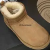 Mini platform Ultra Boot Tasarımcı Kadın Kış Ayak Bileği Avustralya Kar Botları Kalın Alt Alt Deri Sıcak Kabartma Kürk Ayakkabıları 11