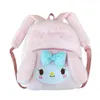 Backpacks Ins Moda Kawaii Melody Kuromi P Backpack Girl Garota fofa Bolsa de acessórios suaves Big Capacity Girls Aniversário Diretor Droga