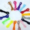 1PAIR Bez krawata sznurowadła półkola nowe elastyczne sznurówki dla dzieci i trampki dla dorosłych Szybkie leniwe sznurki kolorowe