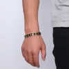 Stalowa stalowa bransoletka magnetyczna samca czarna energia ceramiczna german Bracelets Męskie łańcuch rąk złoty kolor hologram bransoletka samca 240106