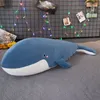 Cute Whale Plush Toys 55cm Soft Whale Stuffed Animal Plushie Pillow Cushion Girls Sleeping Accompany Gifts for Kids Adults