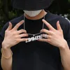 Personalizado splice personalidade carta nome pingentes colares para homens hip hop cz pedra bling gelado para fora rapper jóias gota 240106