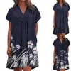 Casual Dresses In For Beach Maxi Sundress Printing Dress V Neck Summer Boho Short Low Cut Midi Women