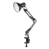 Home EU US Plug Flexible Swing Arm Clamp Mount Lamp Office Studio E27E26 Bulb Table Black Desk Light AC85265V Led Lamps 240108