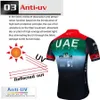Cycling Jersey Sets UAE Cycling Clothes Men's Blouse Male Set Jersey Tricuta Man Suit Outfit Sports Mtb Clothing Uniform 2023 Bib Bikes PantsL240108