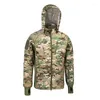 Vestes pour hommes Veste tactique militaire imperméable Hommes Coupe-vent chaud Bomber Camouflage Manteau à capuche US Army Chaqueta Hombre
