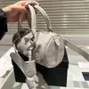 cuscino da 20 cm borsa firmata con portafogli borse a tracolla rotonde in pelle di qualità a specchio borse borse da donna di design borsa mini tote bag per donna design rugoso 4 colori