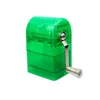 New Colorful Hand Metal Crank Herb Grinder Plastic Tobacco Cigarette Drawer Crusher Smoke Abrader Muller Tool Grinders Smoking Accessories