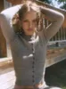 JULISSA MO Cardigan à manches longues tricoté à simple boutonnage pour femme, pull slim, polyvalent, côtelé, bas en laine, 240109