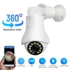 Caméra Wifi panoramique 360 degrés 1080P lampe IP Vision nocturne Surveillance Audio bidirectionnelle caméra IP sans fil ampoule Fisheye CCTV