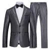 Męskie garnitury XF004 2024 Ubrania S-5xl Man Suit 2 SETS Profesjonalny biznes Groomsman Męskie męskie