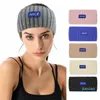 Sport stickning ull pannband vinter solid brett hårband varm öron virkning turban headwrap hår accessorie elastisk hårband