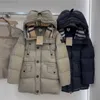 Parkas pour femmes Down Jacket Designer Parker Col à carreaux à capuche mi-longueur coton classique ceinture design manteau d'hiver femmes coupe-ventli21