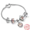 Bijoux en argent Sterling Moment Bracelet ensemble bleu itinérance galaxie Murano Bracelet fille déclaration mode charme bijoux cadeau