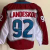 Cale Makar Colorado Maillots de hockey rétro inversés Gabriel Landeskog Nathan Mackinnon Mikko Rantanen Valeri Nichushkin Josh Manson Devon Toews 89