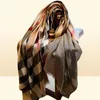 高品質のデザイナースカーフ180x65cmビッグサイズの女性シルク冬の手紙フウラードウールスカーフユニセックスラグジュアリーショールズボックスとacce4328158