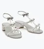 Elegante Marke Renecaovilla Caterina Sandalen Schuhe Damen Schleife Party Hochzeit Kristallverzierte Gladiator Sandalen Komfort zu Fuß mit Box EU35-43