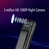 Mini Camera Full HD 1080p Micro Body Mamsterforder Nocny wizja DV wideo wideo Video Video z 180 obrotowym Len Car DVR Digital