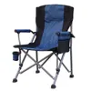 Camp Furniture Outdoor Tragbarer großer Sessel Camping Direktor Stuhl Rückenlehne Bequem Angeln Strand Edelstahl Material