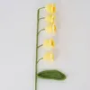 Dekorativa blommor som säljer handgjorda vävda lily i dalbukettsimuleringsblomma handhållna stickade ornament heminredning