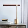 Lampade da tavolo Studio Minimalista Desktop Reading Desk lampada con grano in legno creativo Soggio
