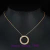 Car tires's Pendant Necklac Best sell Birthday Christmas Gift Creative and fashionable round womens atmospheric zirconia copper necklace With Original Box