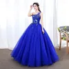 Festklänningar jeheth spets applikationer en axel prom klänning blommor klänning prinsessa söt 16 vuxna puffy quinceanera vestido formatura