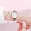 Bayanlar elmas çivili ışıltılı retro kadın izleme kemeri kuvars saat montre femme relojes para mujer 240109