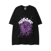 T-shirts pour hommes Spder Tshirt Hommes Femmes Designer Streetwear Hiphop Mode Spider Web Lettre Imprimer À Manches Courtes Hommes Coton Vêtements D'été Vêtements Mans Casual Tee