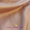 Bildäcks Pendant Necklac Best Sell Birthday Christmas Gift Designer High End Light Luxury Halsband för kvinnor 2024 Nytt titanstål med originallåda