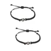 Charm Bracelets 2 Pack Po Projection Bracelet Women Women's Personalized Thread Wristband Girlfriend Gifts For Christmas