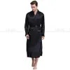 Mens Silk Satin Robes Bathrobe Nightgown Sleepwear Pajamas Pyjamas S~3XL Plus__Fit All Seasons 240108