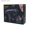 Hair Dryers Kemei KM-5805 Hair Dryer High Quality EU Plug 220 Voltage Big Power Professional Hair Dryer Secador Com Difusor Q240109