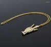 Pendentif Colliers Rap Cadena Main Forme Chaîne Collier Pour Hommes Hip Hop Cristal Geste Pendentifs En Gros Bijoux Cadeau