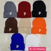 Designer Ball Caps Slak Kruipen Home Website Rode P Letter Veelzijdige Wollen Muts Kinder HerfstWinter Koreaanse Editie Student Warme Gebreide Pullover Muts NK9P