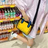 2D Tote Bag Anime Animation Style Messenger Bag Cartoon Canvas Diagonal Fashionabla Small Handbag Design Inspirerade trendiga väskor