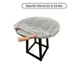 Table Cloth Pvc Round Waterproof Oil-Proof Protector Cover Transparent Elastic Edged Tablecloth For Kitchen Dining El Banquet