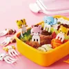 Zestawy naczyń stołowych 8pcs Wybiera wykałaczki Fruit Forks Bento Sandwich Pochodnik na przyjęcie urodzinowe