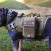 Hunting Jackets LUC Tactical Dog Harness Set K9 Military Vest Collar Leash With Molle Pouch Service For Training Hiking