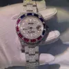 2023 luxury custom automatic mechanical watchVVS D Mosangshi full diamond exquisite watches for men and women designer